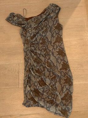 Catherine Malandrino Snake Print Dress